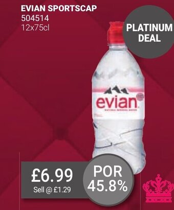Bestway EVIAN SPORTSCAP 12x75cl offer