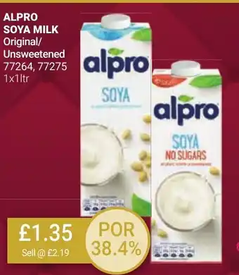 ALPRO SOYA MILK Original/ Unsweetened