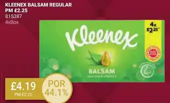 Bestway KLEENEX BALSAM REGULAR offer