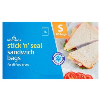 Morrisons Morrisons easy seal sandwich bags 60 pack offer