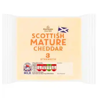 Morrisons Morrisons scottish mature white cheddar offer