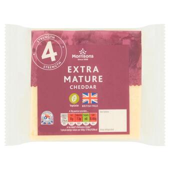 Morrisons Morrisons extra mature white cheddar offer