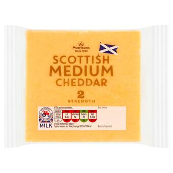 Morrisons Morrisons scottish medium coloured cheddar offer