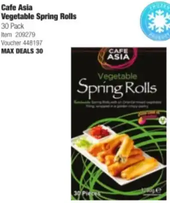 Cafe Asia Vegetable Spring Rolls