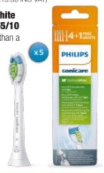 Costco Philips Sonicare Optimal White Brush Heads 5 Pack HX6065/10 offer