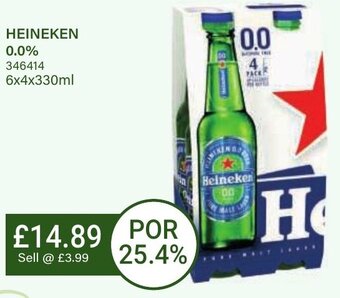 Bestway HEINEKEN 0.0% 346414 6x4x330ml offer