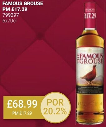 Bestway FAMOUS GROUSE offer