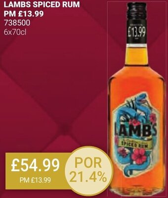 Bestway LAMBS SPICED RUM offer
