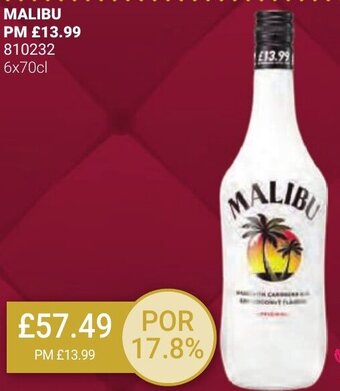 Bestway MALIBU PM £13.99 810232 6x70cl offer