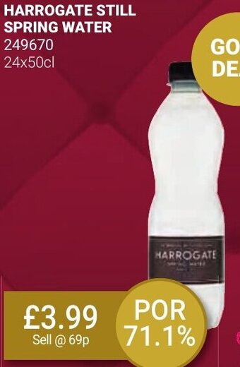 Bestway HARROGATE STILL SPRING WATER offer