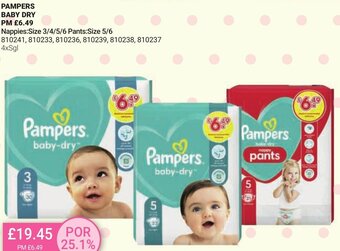 Bestway PAMPERS BABY DRY offer