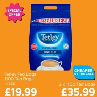 Bestway Tetley Tea Bags 1100 Tea Bags offer