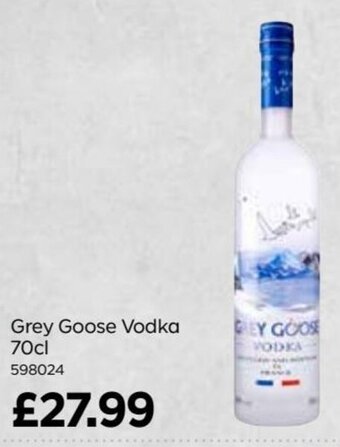 Bestway Grey Goose Vodka 70cl offer