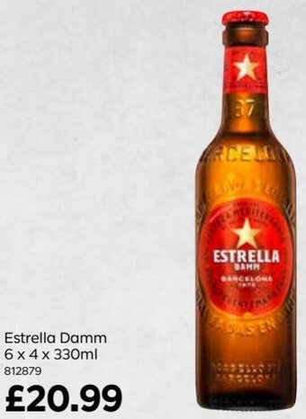 Bestway Estrella Damm 6 x 4 x 330ml offer