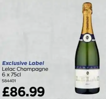 Bestway Exclusive Label Lelac Champagne 6 x 75cl offer