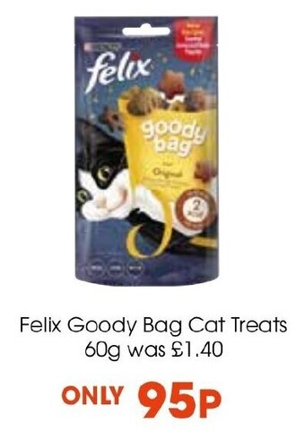 Centra Felix Goody Bag Cat Treats 60g offer