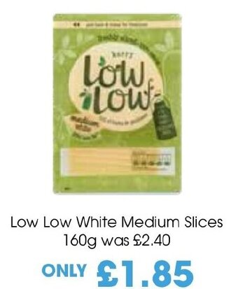 Centra Low Low White Medium Slices 160g offer