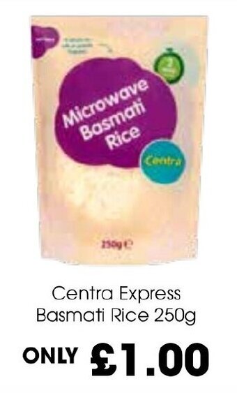 Centra Centra Express Basmati Rice 250g offer
