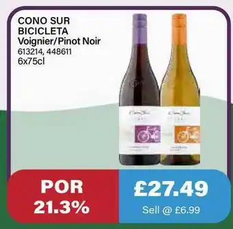 Bestway Cono Sur Bicicleta Voignier Pinot Noir offer