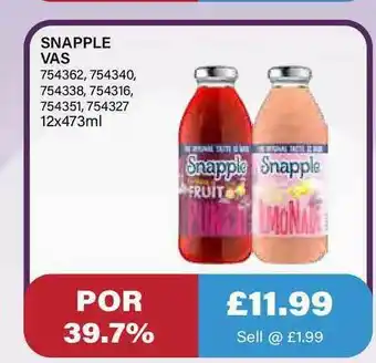 Bestway Snapple Vas offer