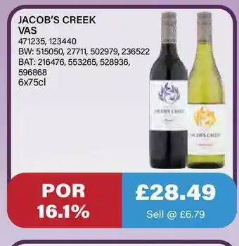 Bestway Jacob'd Creek Vas offer