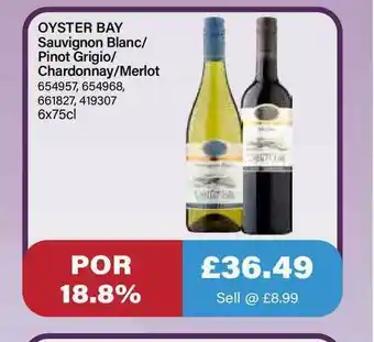 Bestway Oyster Bay Sauvignon Blanc Pinot Grigio Chardonnay Merlot offer