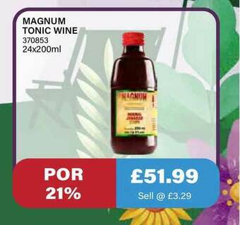 Bestway Magnum Tonic Wine offer