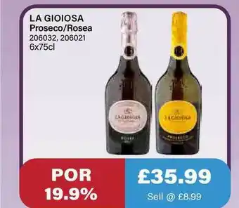 Bestway La Gioiosa Proseco Rosea offer