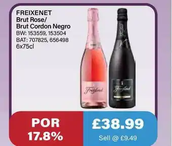 Bestway Freixenet Brut Rose Brut Cordon Negro offer