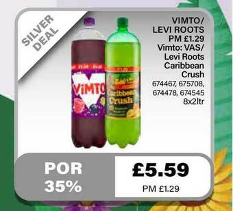 Bestway Vimto Levi Roots offer