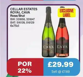 Bestway Cellar Estates Royal Cava Rose Brut offer