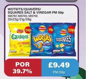 Bestway Wotsits Quavers Squares Salt & Vinegar Pm offer