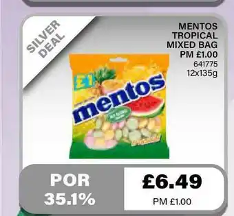 Bestway Mentos Tropical Mixed Bag offer