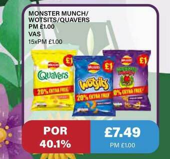 Bestway Monster Munch Wotsits Quavers offer