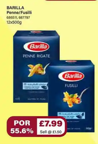 Bestway Barilla Penne Fusilli offer