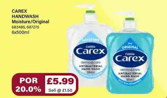 Bestway Carex Handwash Moisture Original offer