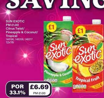 Bestway Sun Exotic Pm Citrus Twist Pineapple & Coconut Tropical offer