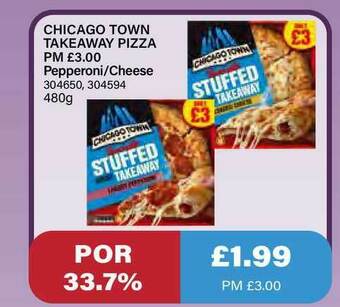 Bestway Chicago Town Takeaway Pizza Pepperoni Cheese offer