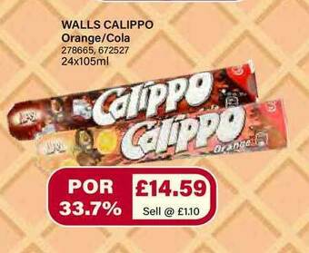 Bestway Walls Calippo Orange Cola offer