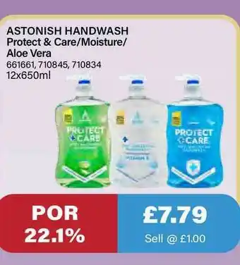 Bestway Astonish Handwash Protect & Care Moisture Aloe Vera offer