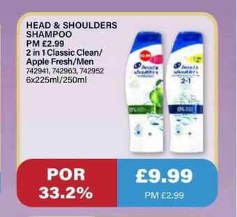 Bestway Head & Shoulders Shampoo offer