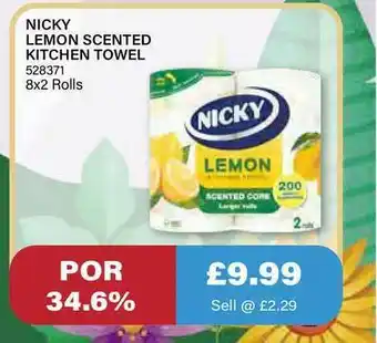 Bestway Nikcy Lemon Scented Kitchen Towel offer