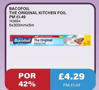 Bestway Bacofoil The Original Kitchen Foil offer