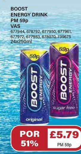 Bestway Boost Energy Drink offer