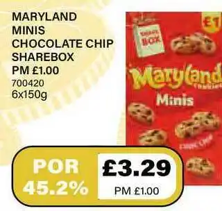 Bestway Maryland Minis Chocolate Chip Sharebox offer