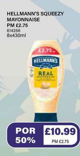 Bestway Hellmann's Squeezy Mayonnaise offer
