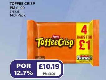 Bestway Toffee Crisp offer