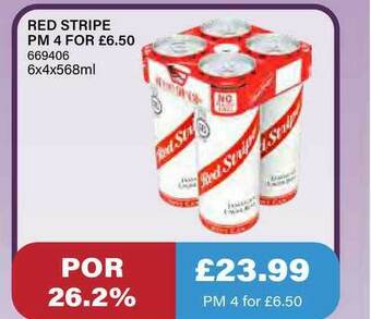 Bestway Red Stripe offer