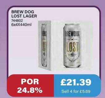 Bestway Brew Dog Lost Lager offer