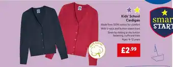 Lidl Kids' School Cardigan offer